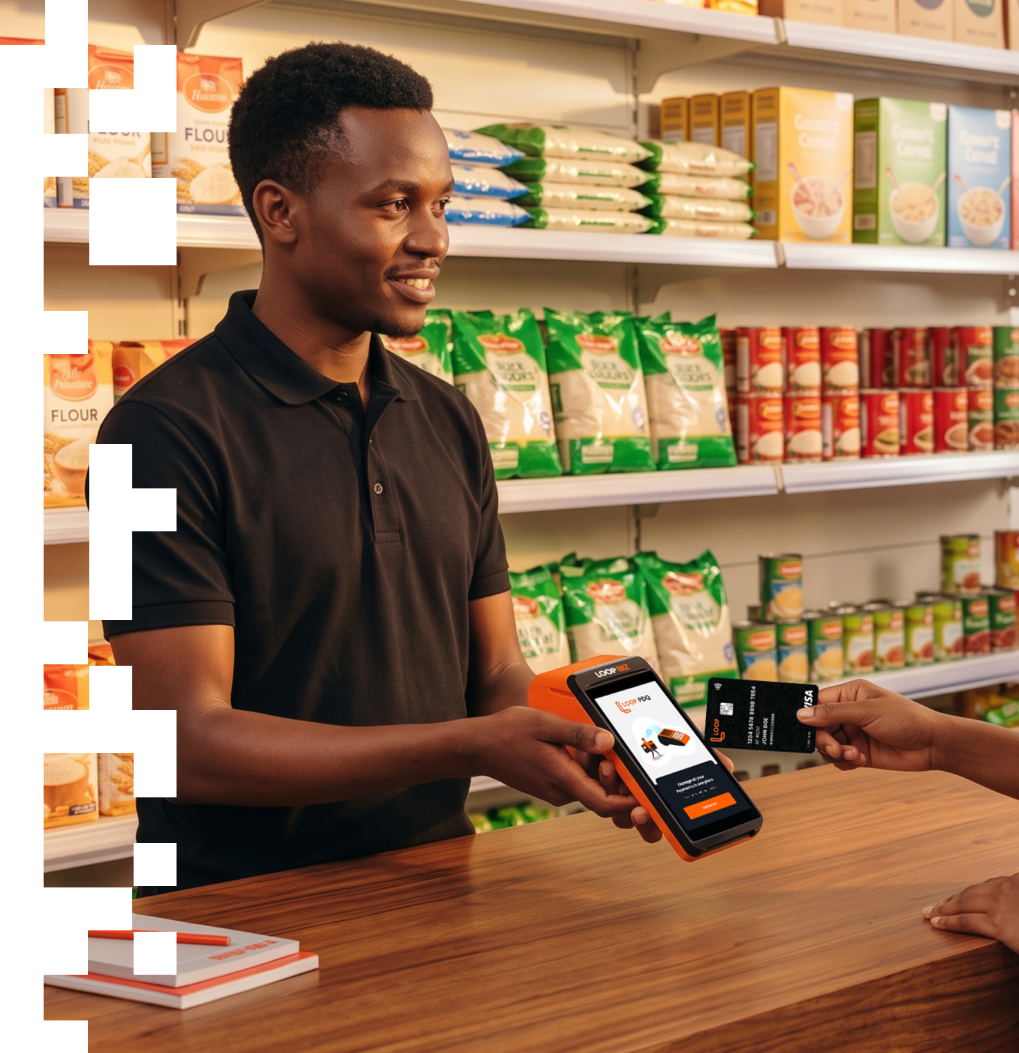 Merchant using LOOP BIZ payment tools